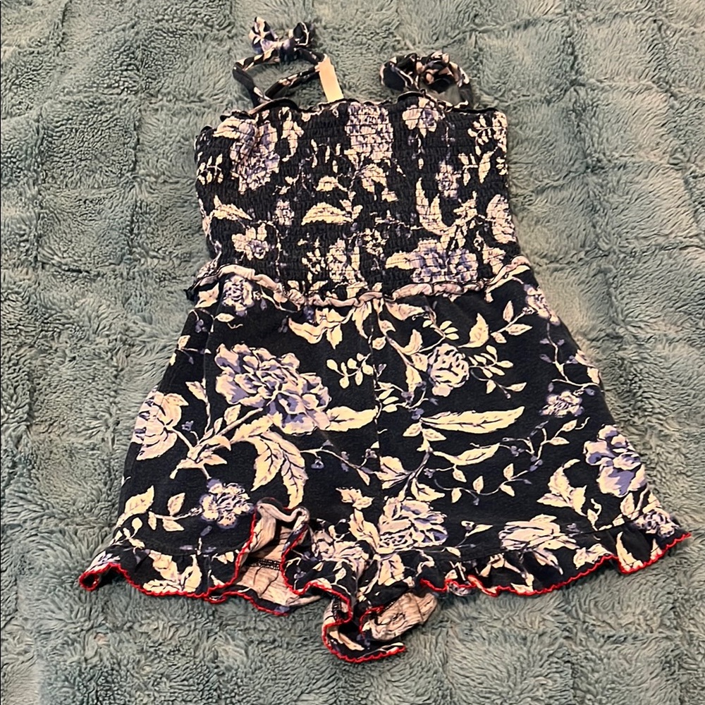 Floral Romper with Ruffle Trim Matilda Jane size 10